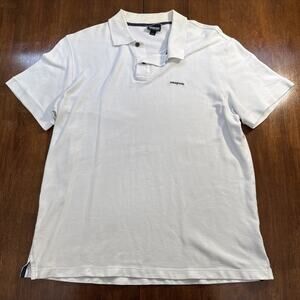 Patagonia Organic Cotton Men’s Polo White Size Large